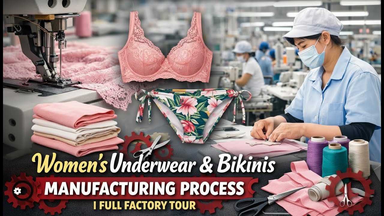 How Women’s Underwear & Bikinis Manufacturing Process | Full Factory Tour