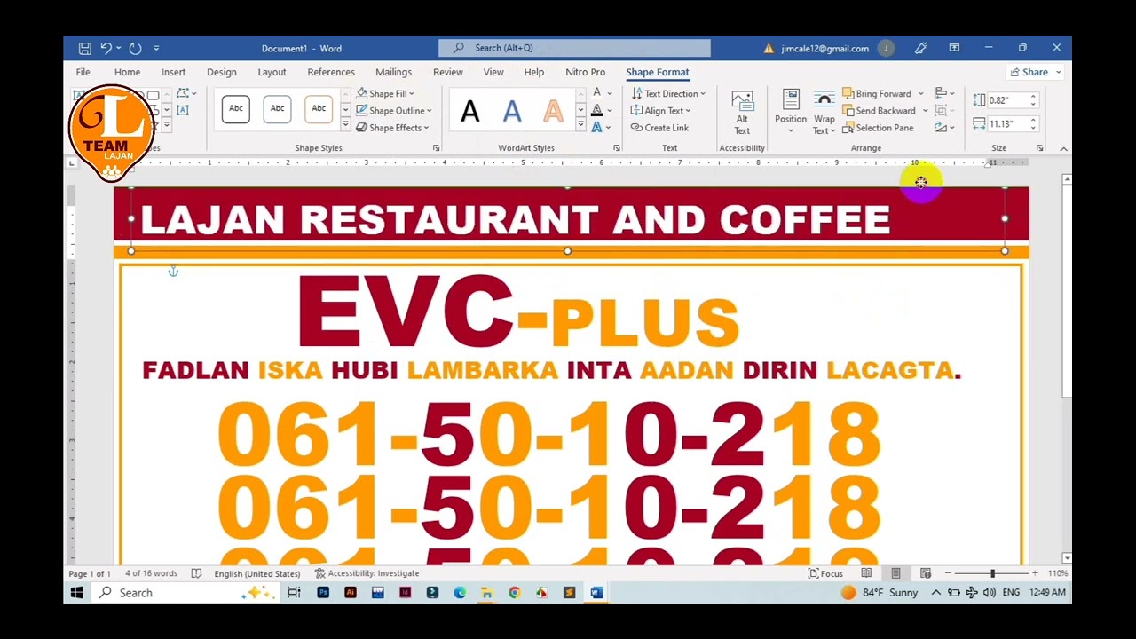 EVC Paper Design in Ms-word 2021