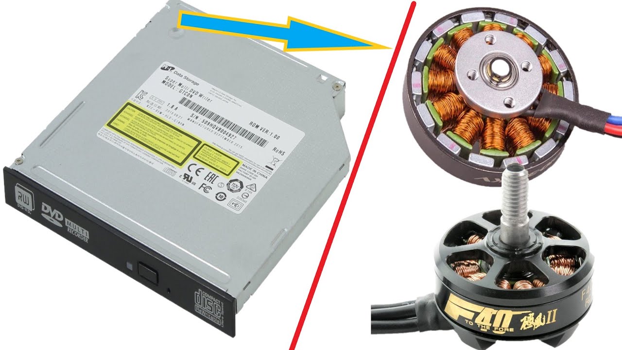 Как сделать из старого DVD привода мощный бесщеточный мотор