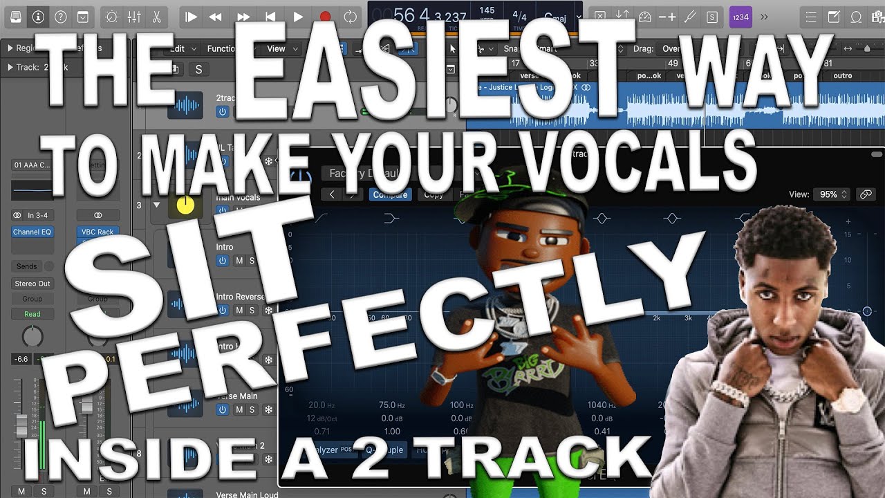 The easiest way to make your vocals sit inside a beat