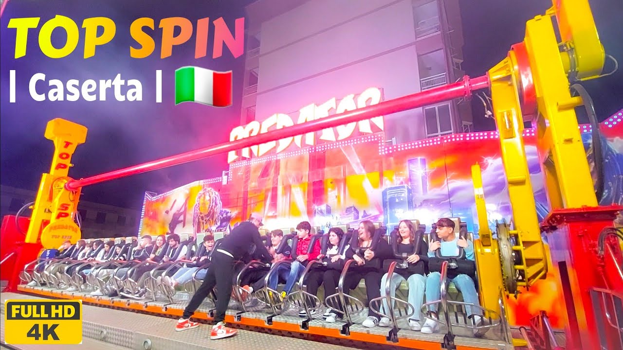 TOP SPIN Maddaloni 🇮🇹 Giostre  | Lunapark [4k] Campania