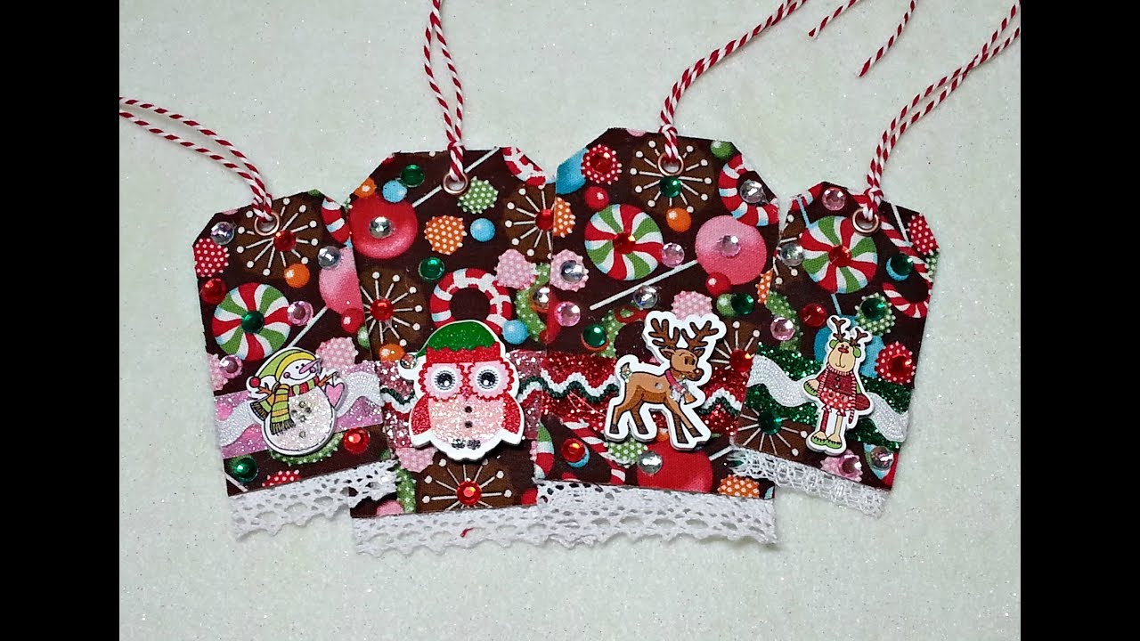 DIY~Easy And Adorable No-Sew Fabric Christmas Tags!