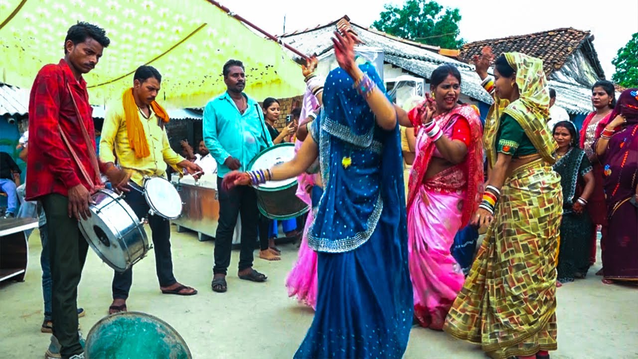 9 December 2025 Indian Village Bagheli Baind Baja Dance Video #baindbajadance