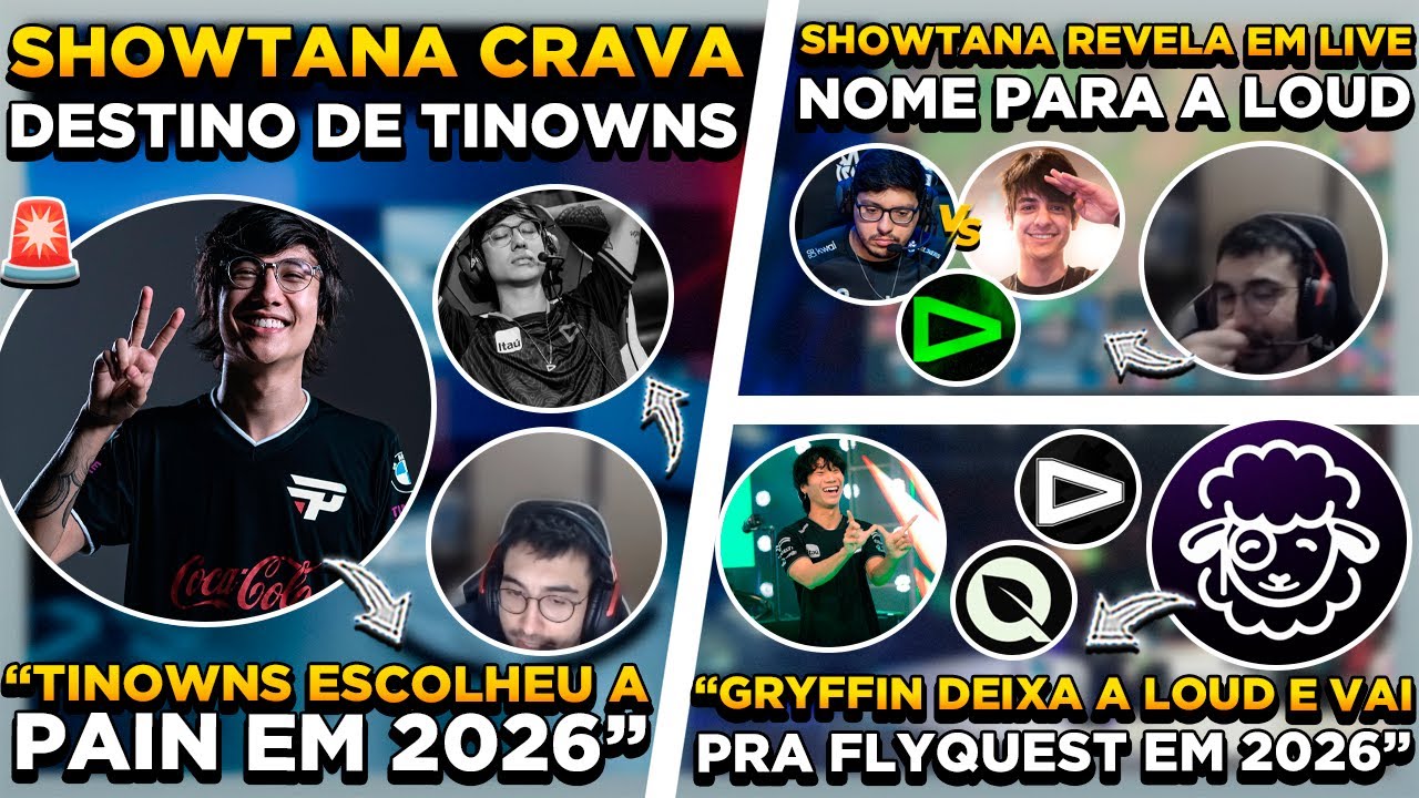 BOMBA ! TINOWNS DE VOLTA na PAIN ! GRYFFINN ESTÁ FORA DA LOUD ? SHOWTANA REVELA POSSBILIDADES LOUD