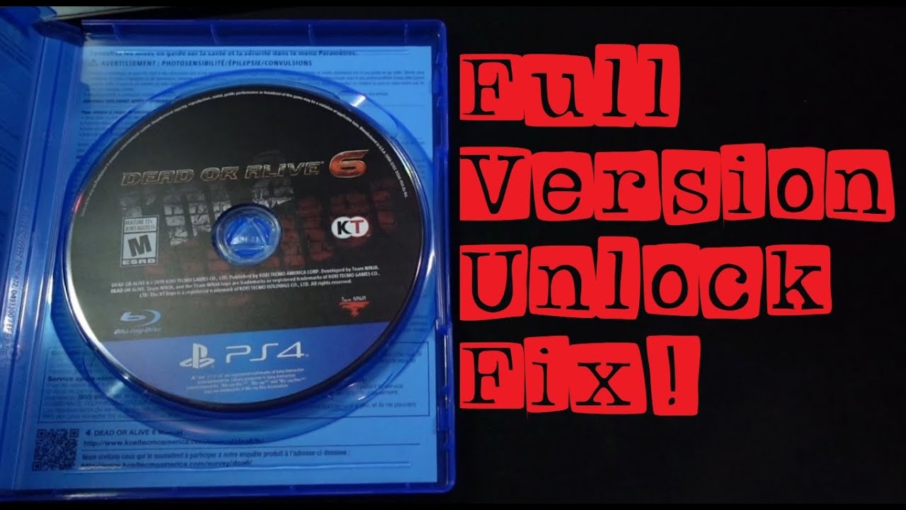 PS5 Full Version Unlock Not Working Fix - DOA6