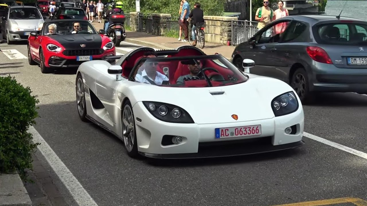 CARSPOTTING IN CERNOBBIO - Koenigsegg CCX, Pagani Utopia, AM Valkyrie, Mclaren F1 and much more!