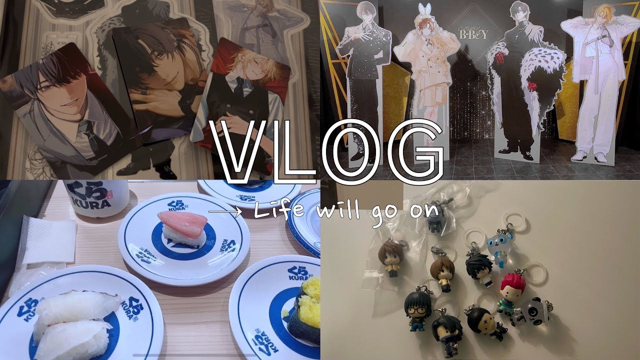 【オタクvlog】ヒロアカくら寿司コラボ🍣｜鯛代くんPOPUP｜めじるしアクセサリーとか開封ᴗ  ̫ ᴗ