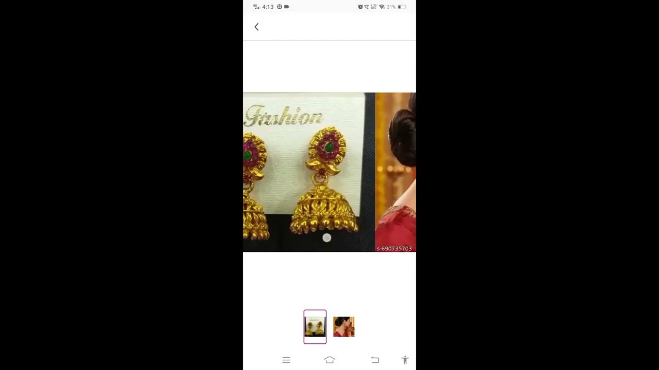 Latest Earrings Jhumka traditional look 
