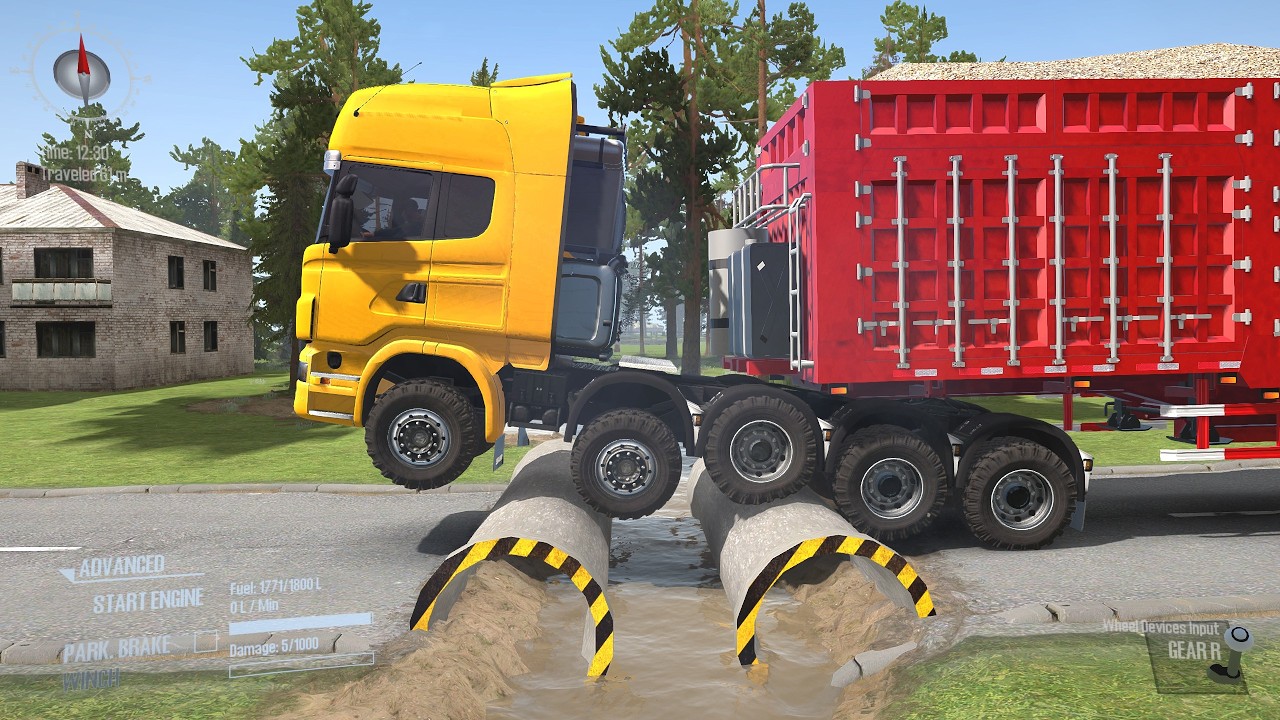 Trucks VS Speed Bump #187 #spintires #live #speedbumps #mudrunner #snowruner  #hofisteamlive