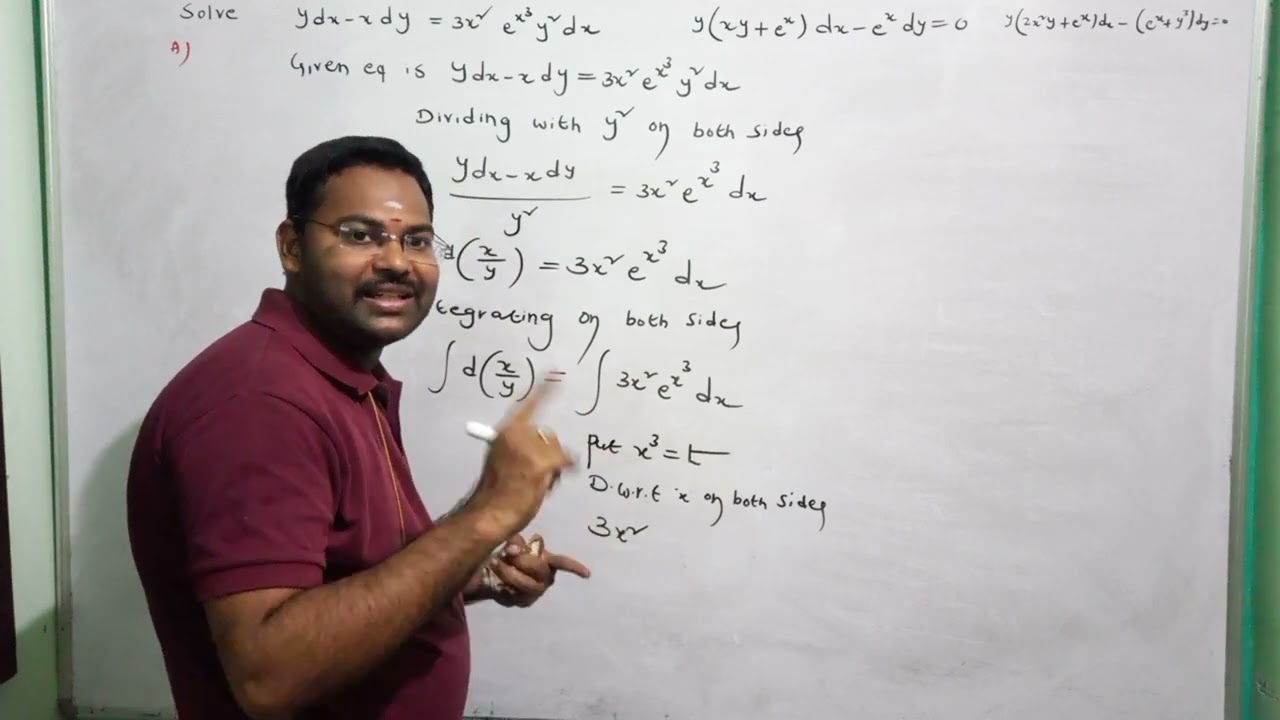 B tech Maths||Non Exact DE(Inspection Method)