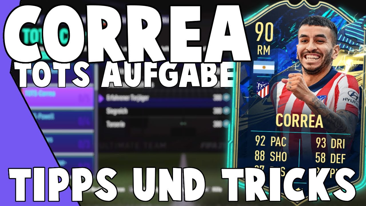 FIFA 21: CORREA TOTS🤩| Aufgaben einfach abschlie&szlig;en!💪 [Tipps & Tricks]
