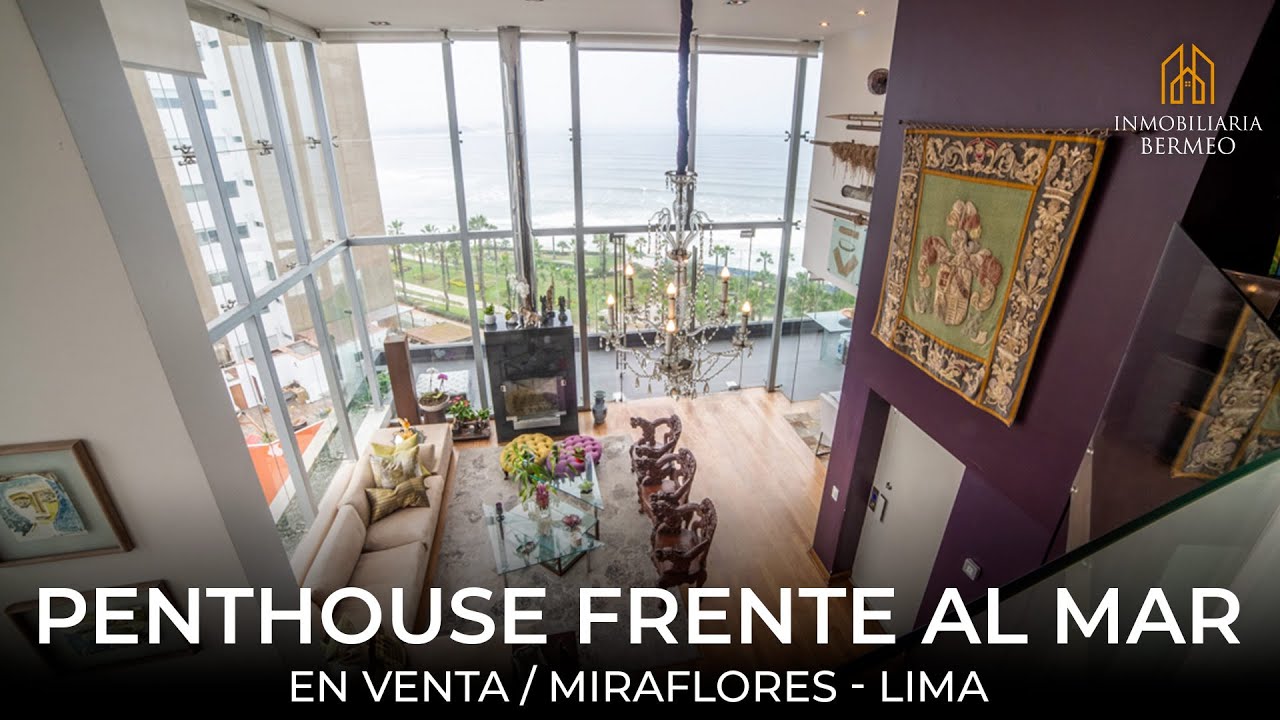 ¡Penthouse dúplex con vista al mar en Miraflores!