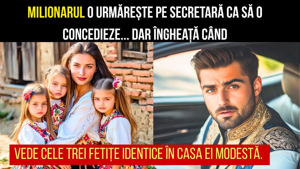 MILIONARUL O URMĂREȘTE PE SECRETARĂ SĂ O CONCEDIA... DAR ÎNGEAȚĂ CÂND VEDE CELE TREI FETIȚE...