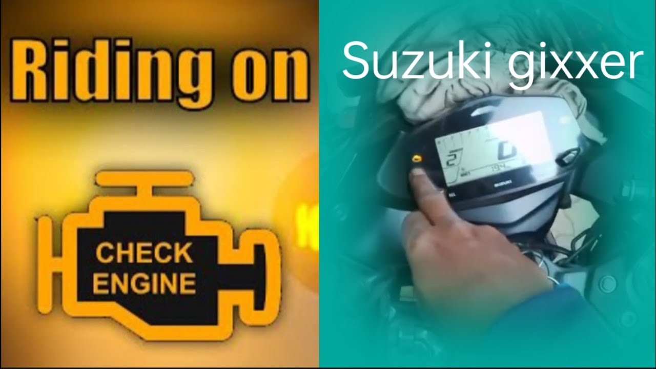Engine light warning Suzuki gixxer SF 155#suzuki #problem solve service centre