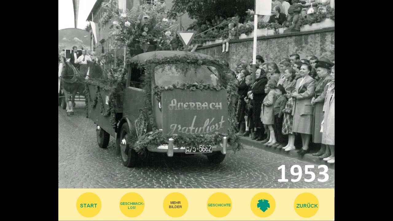 Winzerfestzug Bensheim historische Bilder