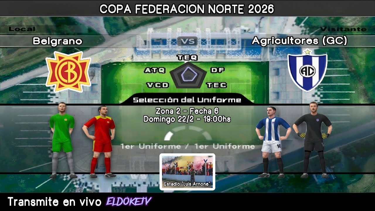 🔴 EN VIVO | Belgrano (SN) vs Agricultores (GC) - Copa Federación Norte.