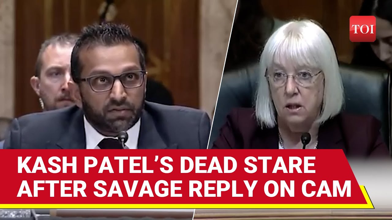 'Hello, FBI Won't...': Kash Patel Drops Verbal Nuke, Then Stares At Patty Murray |  US Senate Clash