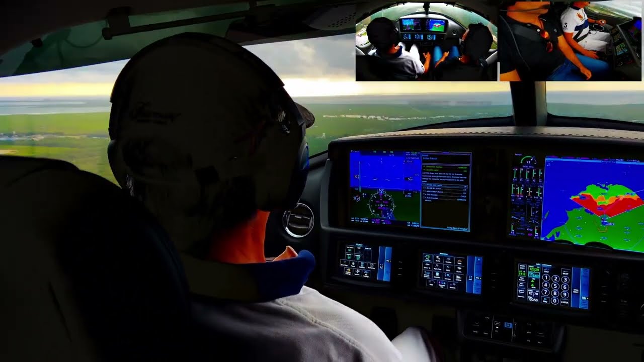 Cirrus Vision Jet SF 50 heavy raining takeoff from Cancun #travel #cirrusaircraft