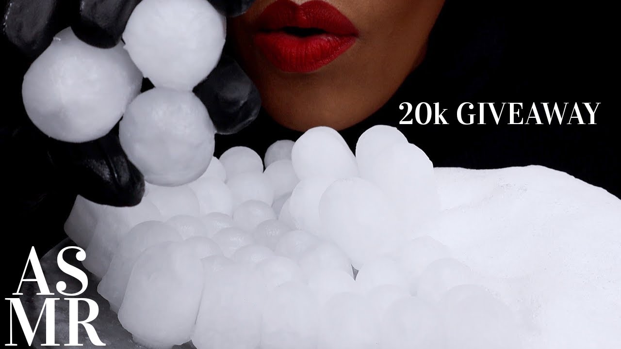 ASMR 20K GIVEAWAY/MAKING AND EATING IGLOO ICE/NO TALKING/ăn đá/氷を食べる音 /아이스묵방