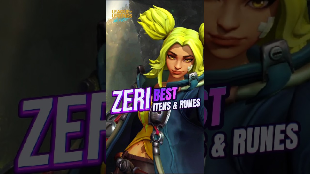 ZERI BUILDS, Wild Rift Chinese Server PATCH 6.2 #wildrift #leagueoflegends #zeri #shorts