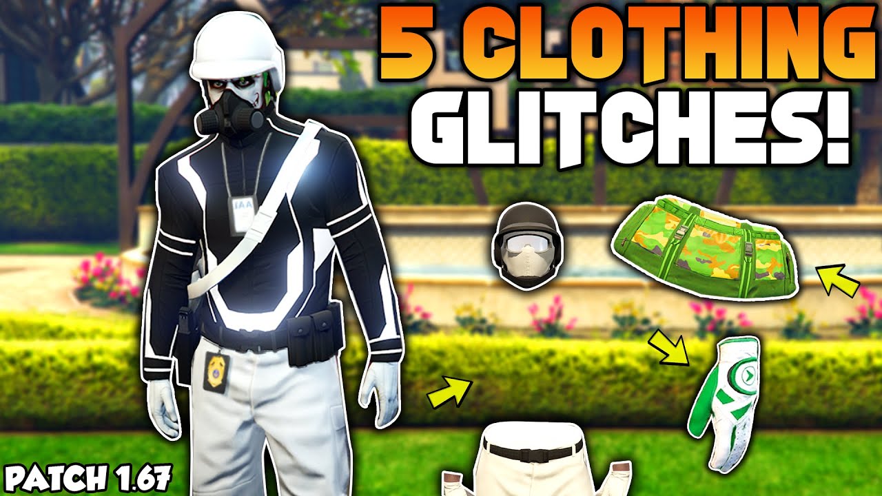 GTA 5 ONLINE TOP 5 CLOTHING GLITCHES AFTER PATCH 1.67! (Invisible Arms, Duffel Bags & More!)