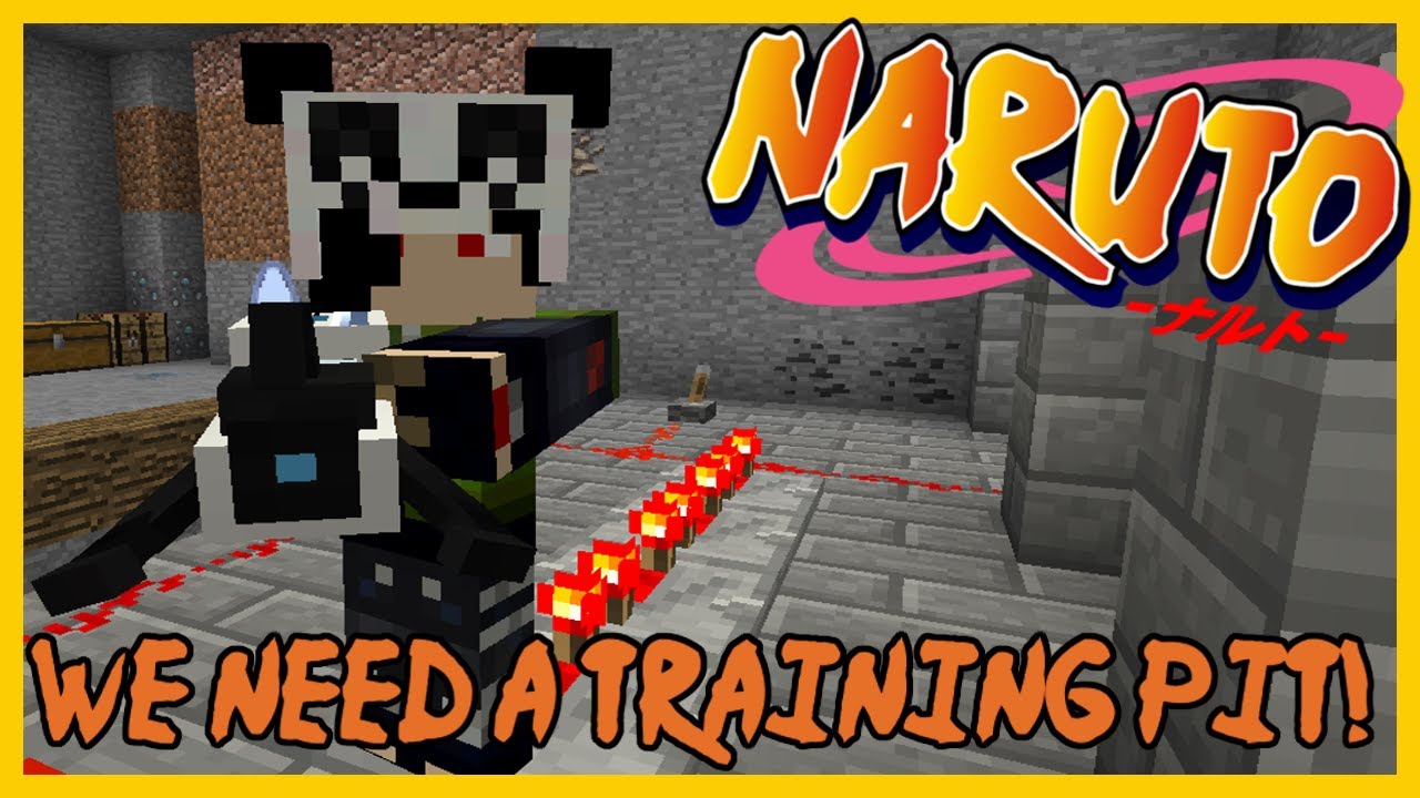 THE TRAINING PITS! Minecraft Naruto Anime Mod