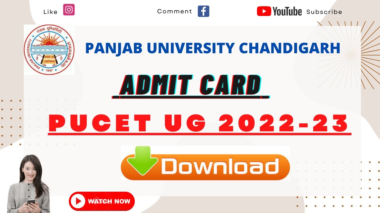 how to download pucet ug 2022-23 admit card | PUCETUG ADMIT CARD 2022 DOWNLOAD