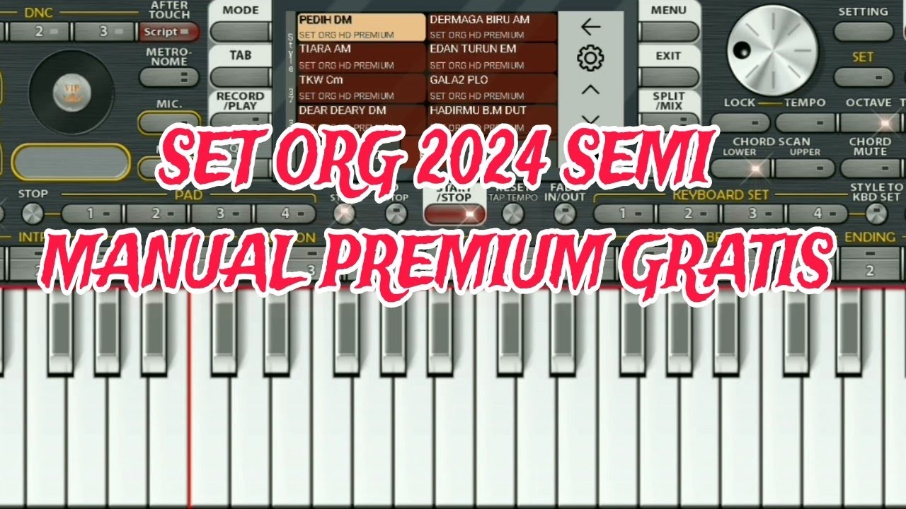 SET ORG 2024 SEMI MANUAL PREMIUM GRATIS...