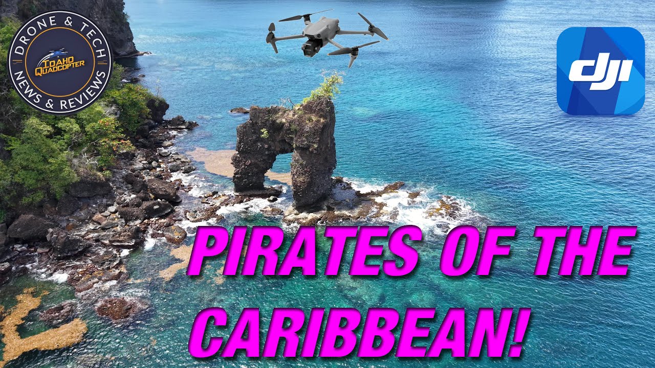 DJI Air 3S on St Vincent and the Grenadines at The Pirates of the Caribbean Wallilabou Bay