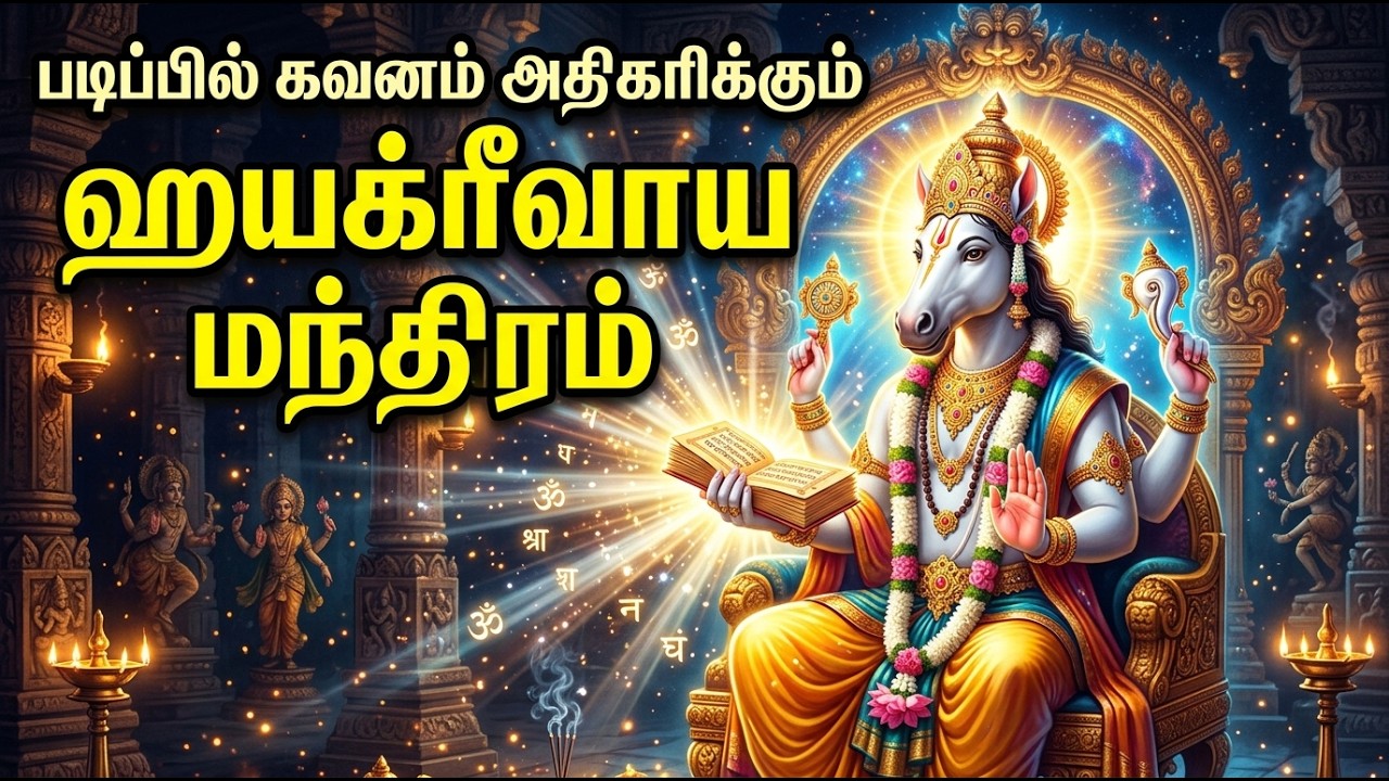Exam Success Powerful Hayagriva Mantra | தேர்வில் வெற்றி பெற ஹயக்ரீவர் மந்திரம் | Study Mantra