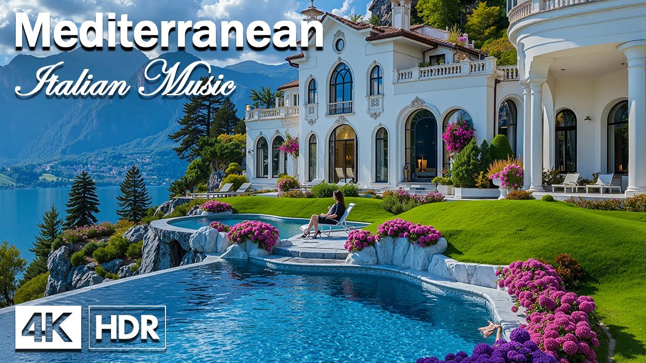 Chill Mediterranean Bliss 🌊 Relaxing Italian Music & Dreamy Seaside Ambience 4K