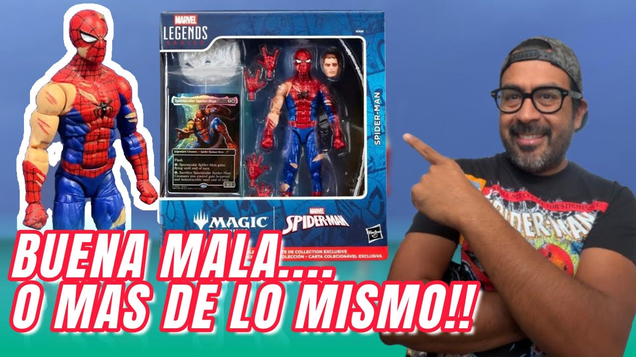 ¡ABRI mi spiderman MARVEL LEGENDS daño de batalla MAGIC THE GATHERING!
