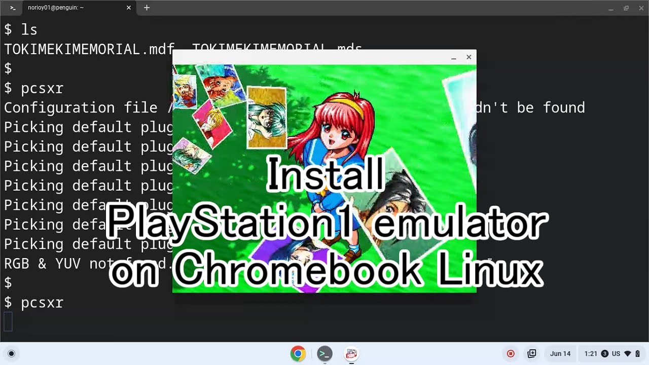 Install PlayStation1 emulator on Chromebook Linux