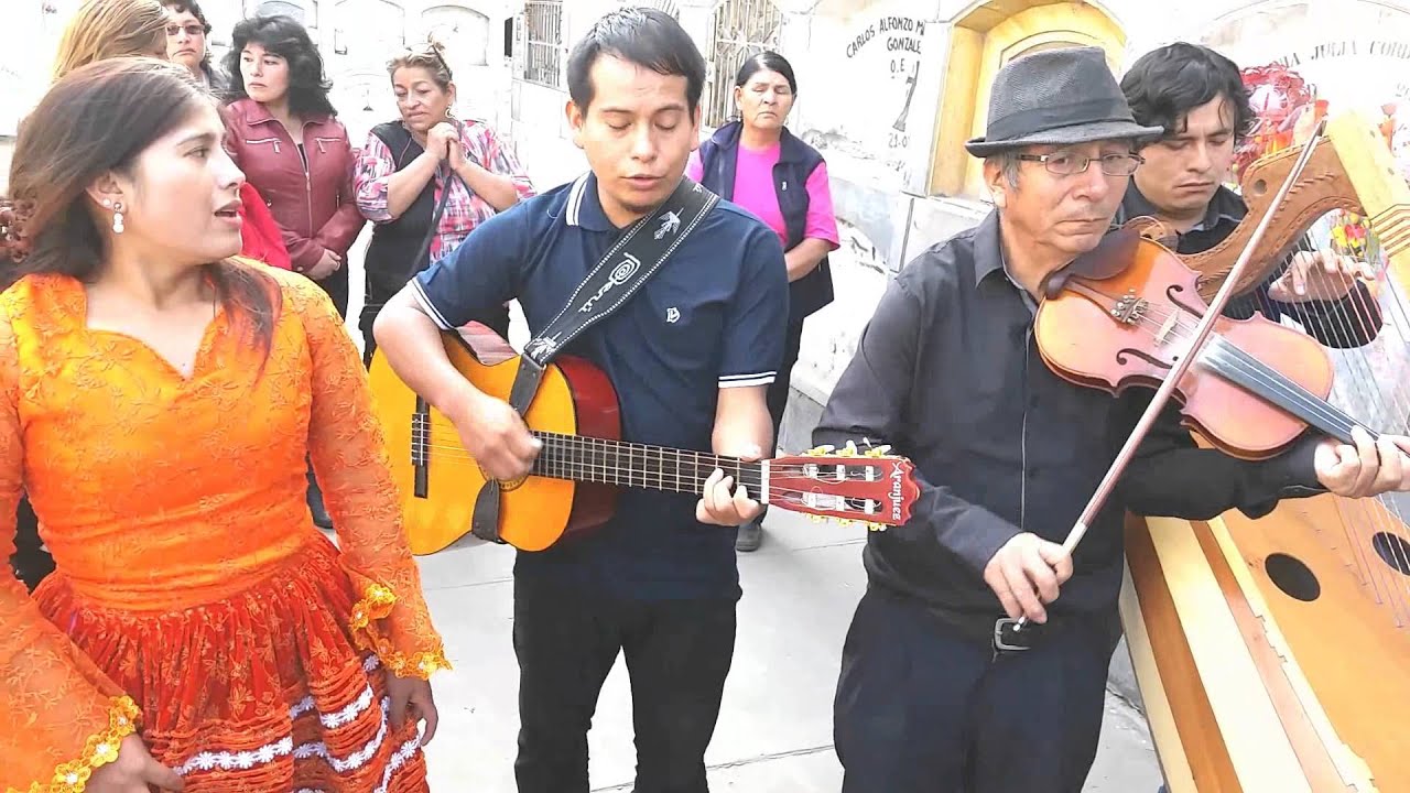 Huayno sentimental - Arpa y Violin (cementerio)tlf.925 467 269.