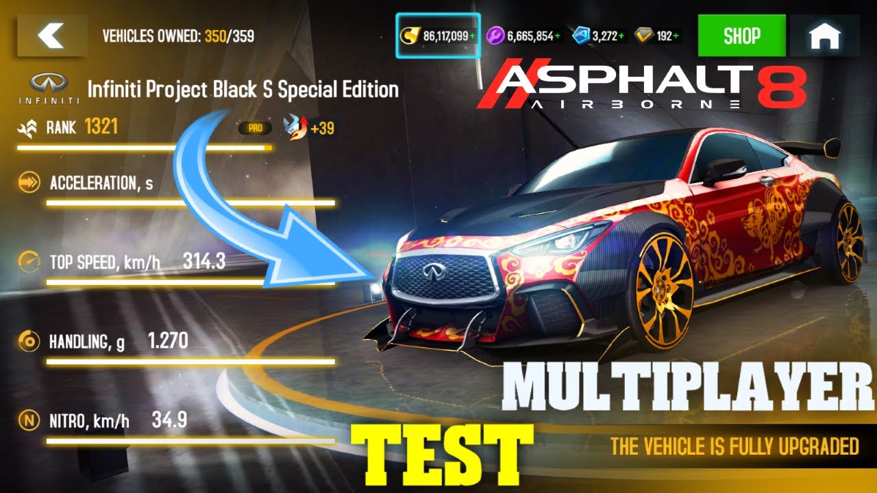 TO INFINITY AND BEYOND! - Asphalt 8 Airborne: Infinity Project Black S Special Edition Multiplayer