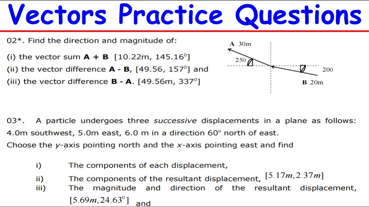Vectors Full Practice Questions | Physics Tutorial 2016 