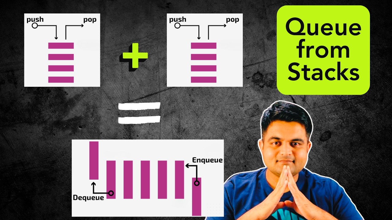Implement Queue using Stacks: 232 - google interview question