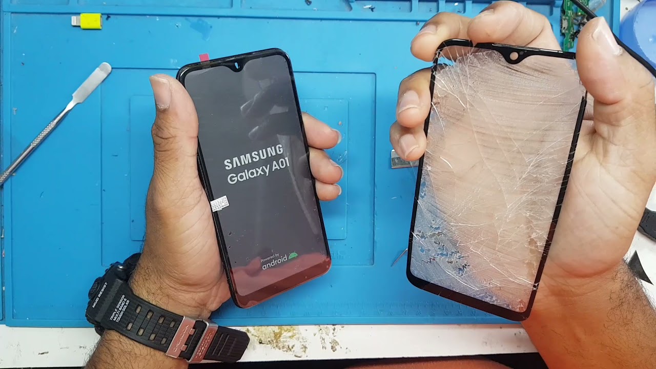 Troca do vidro samsung A01