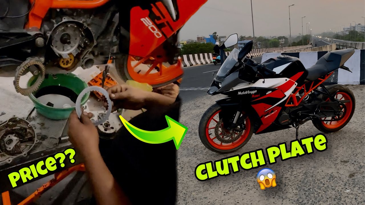 KTM RC 200 CLUTCH PLATE CHANGE PRICE😱 #newvlog