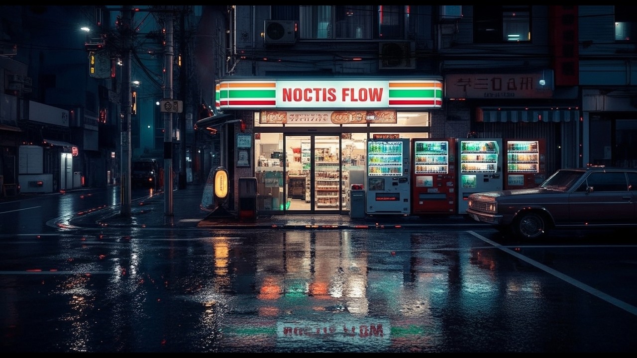 Tokyo After Midnight 🌙 Lofi Sleep Mix with Rain Ambience For Relaxing,.