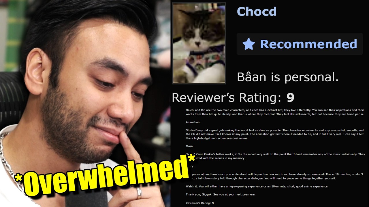 Gigguk Gets Really Emotional Reading a Review of His Anime Bâan