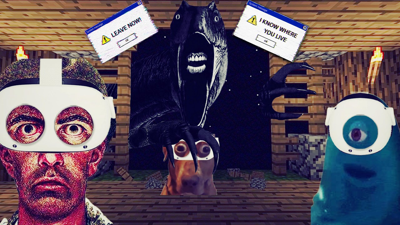 3 Idiots Survive Minecraft's NEW Dinosaur Virus in VR