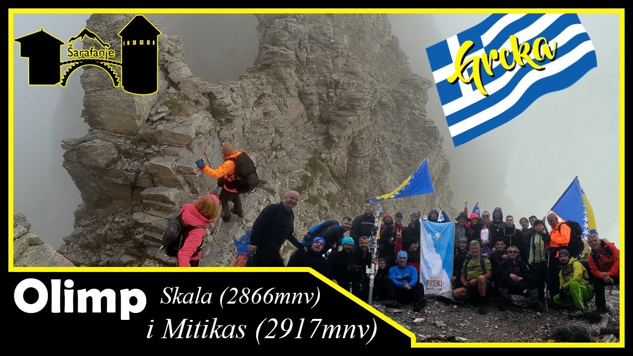 Olimp, uspon na vrhove Skala (2863mnv) i Mitikas (2913mnv)