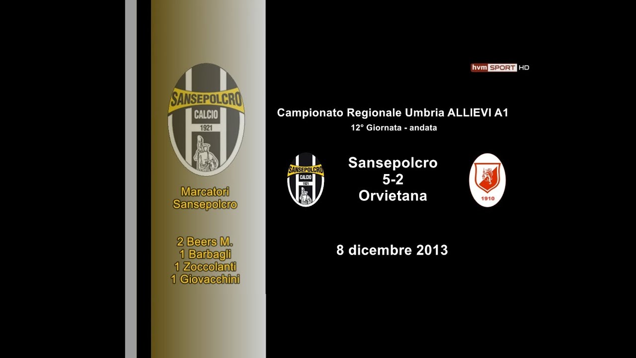 Sansepolcro-Orvietana 5 - 2 (Allievi Regionali Umbria A1)