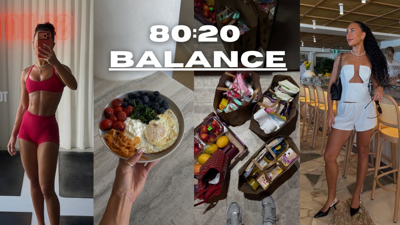 HOW TO FOLLOW THE 80:20 HEALTH RULE: navigating balance, lifestyle vlog