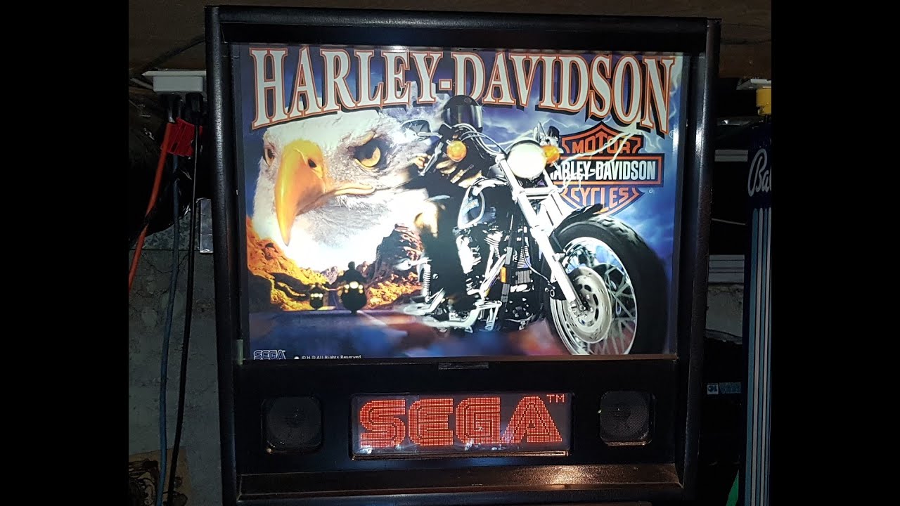 1999 Sega Harley Davidson Pinball Machine gameplay and tutorial