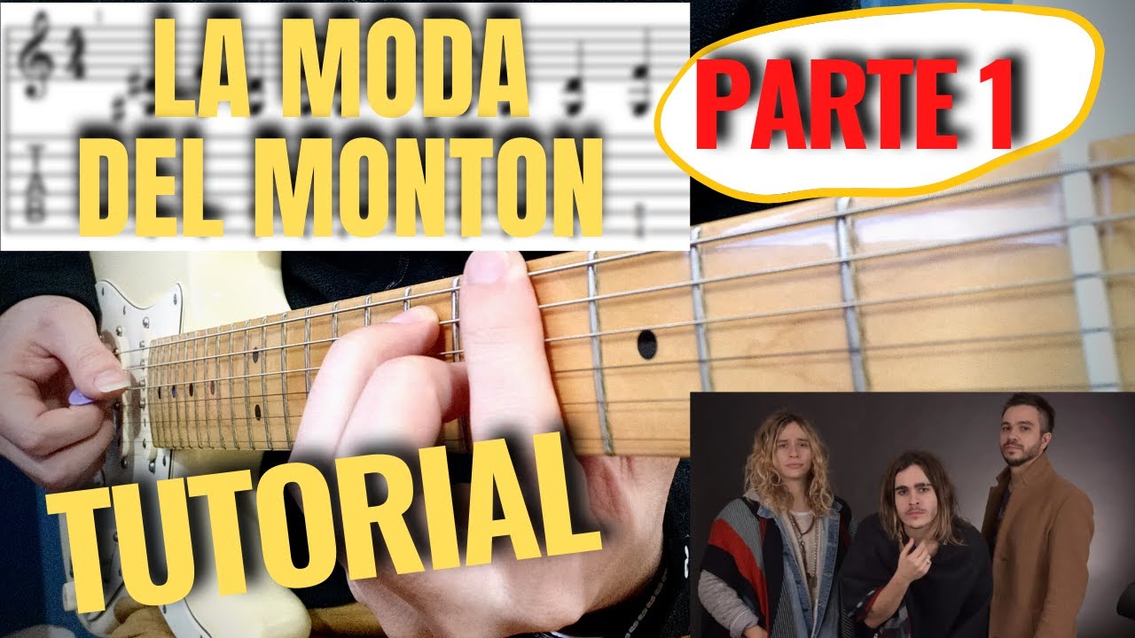 Como tocar LA MODA DEL MONTON de AIRBAG  - Tutorial de GUITARRA - Parte 1