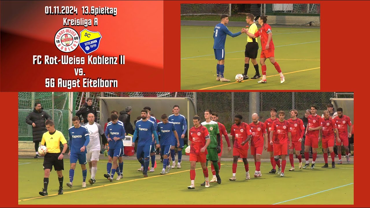 Kreisliga A: FC Rot-Weiss Koblenz II vs. SG Augst Eitelborn