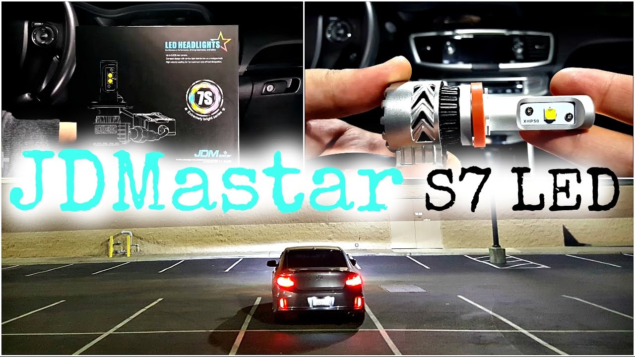 JDMastar S7 LED Headlight Full Review Comparison and Demo