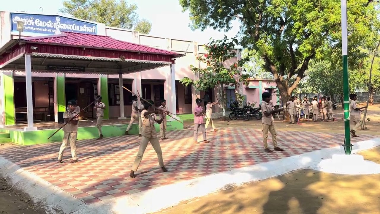 Pride of Tamil Culture – Silambam Practice at GHSS Elachipalayam